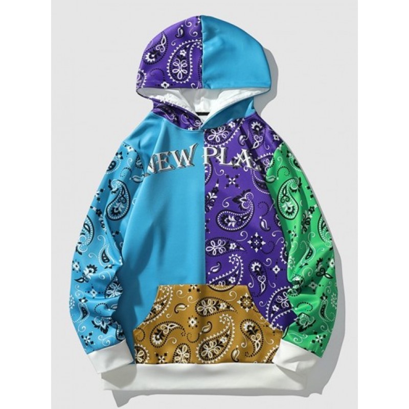 New Plan Paisley Patchwork Hoodie