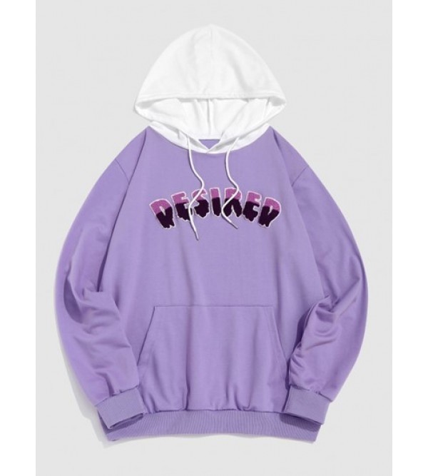 Streetwear Desired Pattern Colorblock Essentials Hoodie