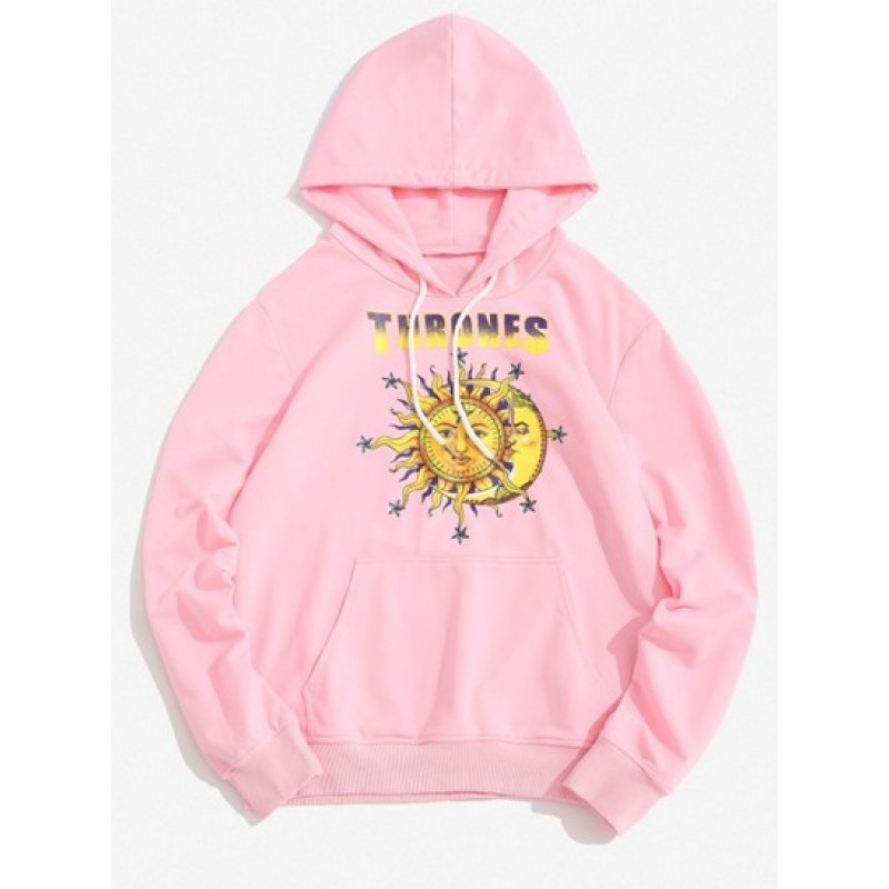 Thrones Celestial Sun And Moon Graphic Hoodie