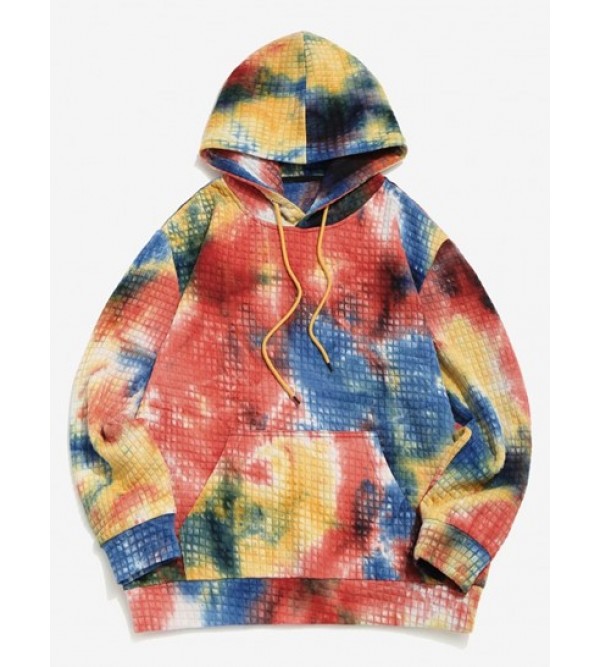 Tie Dye Print Pullover Hoodie