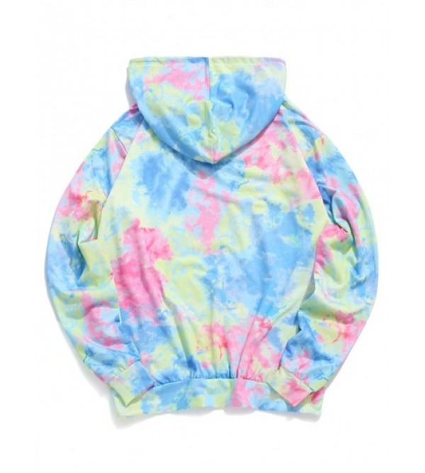 Tie Dye Dragon Print Hoodie