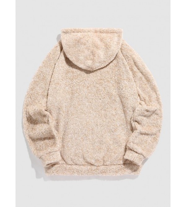 CALIFORNIA Embroidered Fuzzy Hoodie