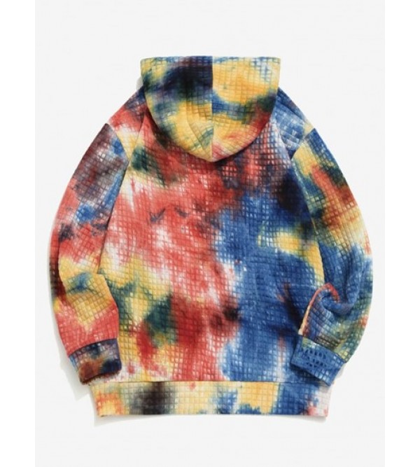 Tie Dye Print Pullover Hoodie