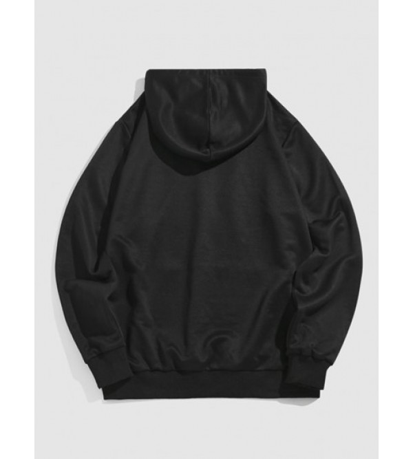 Streetwear Cherry Embroidery Pouch Pocket Hoodie