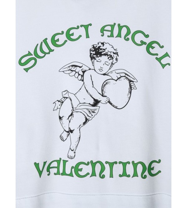 Valentine Sweet Angel Graphic Hoodie